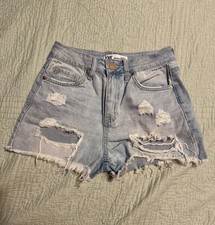 YMI Womens Jr Size 3/26 High Rise Dream Fit Cutoff Jean Shorts