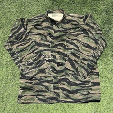 Tiger Stripe Camo Shirt Mens Size XL Long Camouflage Military TRUSPEC BDU