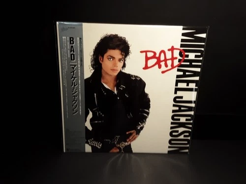 MICHAEL JACKSON"Bad"Lp Japan-Obi NM-Audiophile Japanese Vinyl Wall Thriller