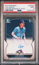 2023 BOWMAN CHROME PROSPECT AUTOS #CPALG LUIS GARCIA PSA 9 AUTO