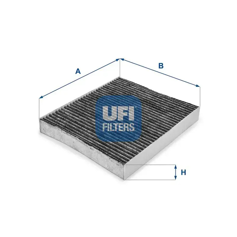 Cabin filter Activated Carbon Filter 54.114.00 UFI for SEAT MERCEDES-BENZ SKODA - Image 3