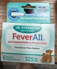 Feverall Suppository Junior 325 mg Each 