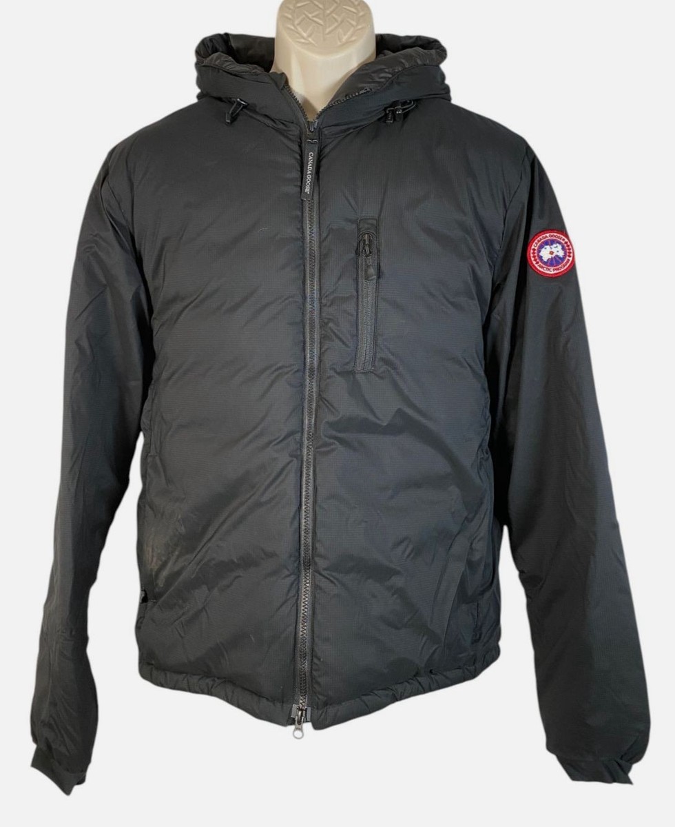 Canada Goose Men's Black Lodge Hoody Packable Down Jacket Coat Size L