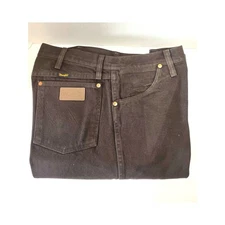 Wrangler 13MWZ Dark Chocolate Brown Straight Leg Cowboy Cut Jeans 38X36