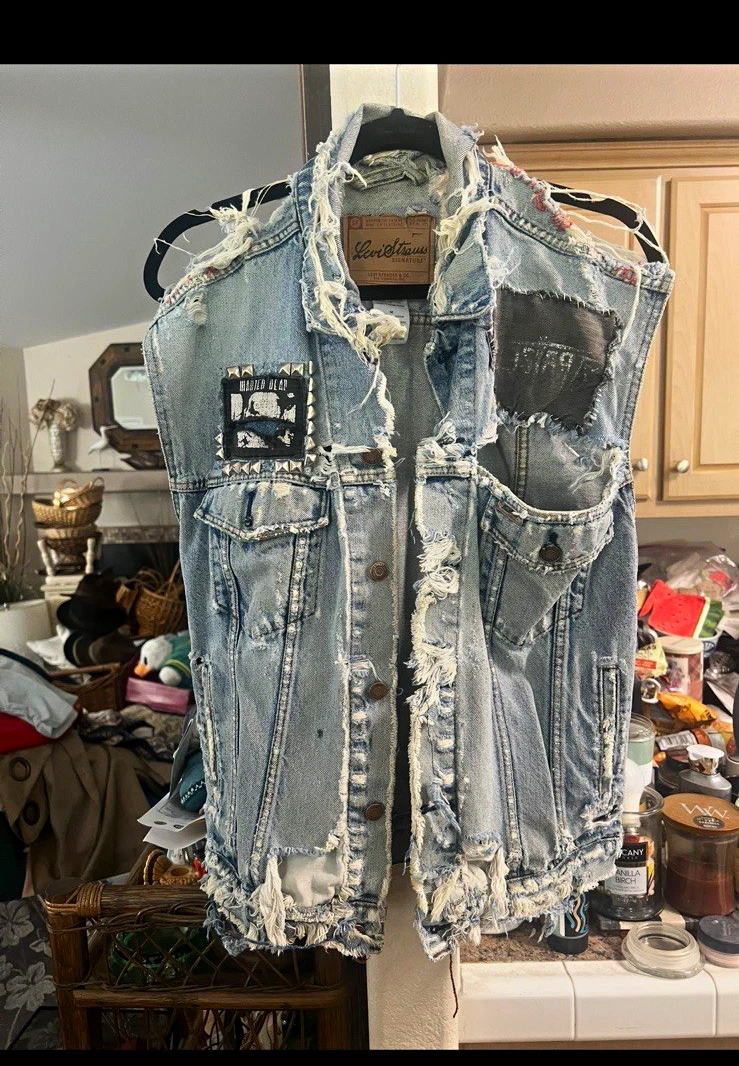 mens levi denim vest products for sale | eBay