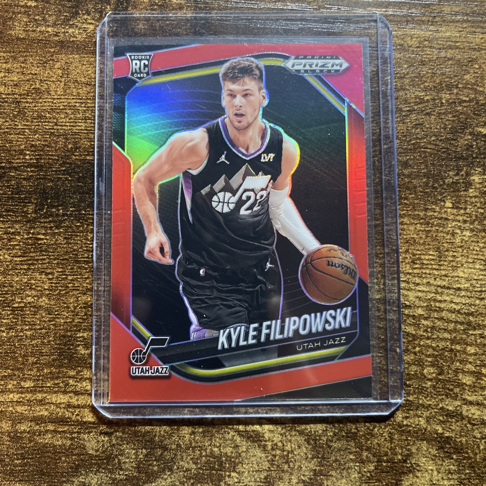 2024-25 Panini Prizm Black Kyle Filipowski #125 RC Rookie Red /299