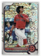 2022 Bowman #BCP-134 Eduardo Lopez Chrome Prospects Speckle Refractors #/299