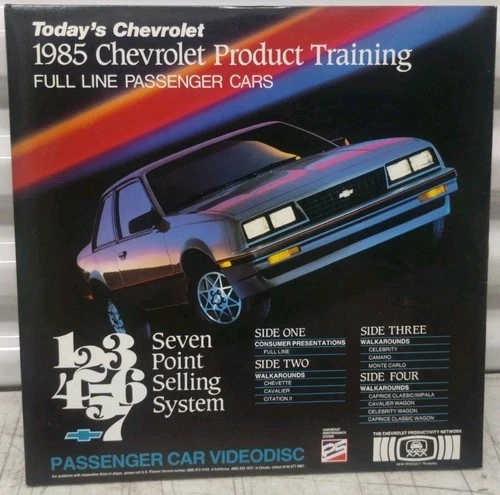 1985 Chevrolet 7 Point Selling Method Product Training Laserdisc