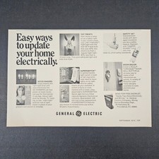 1974 GE General Electric Easy Ways To Update Home Electrically Vintage Print Ad