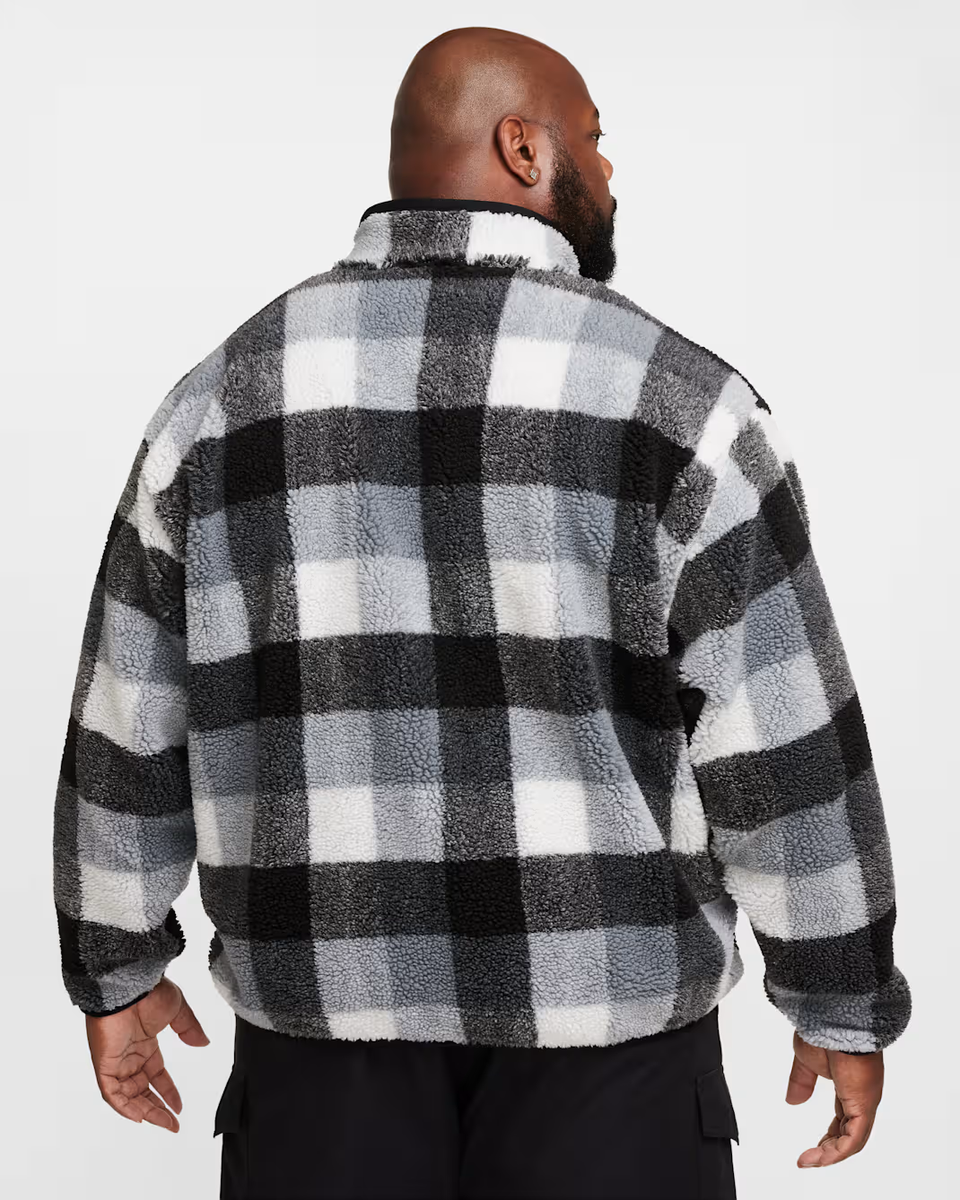 Nike Club Fleece Winterized Half-Zip Men's Small Black/White