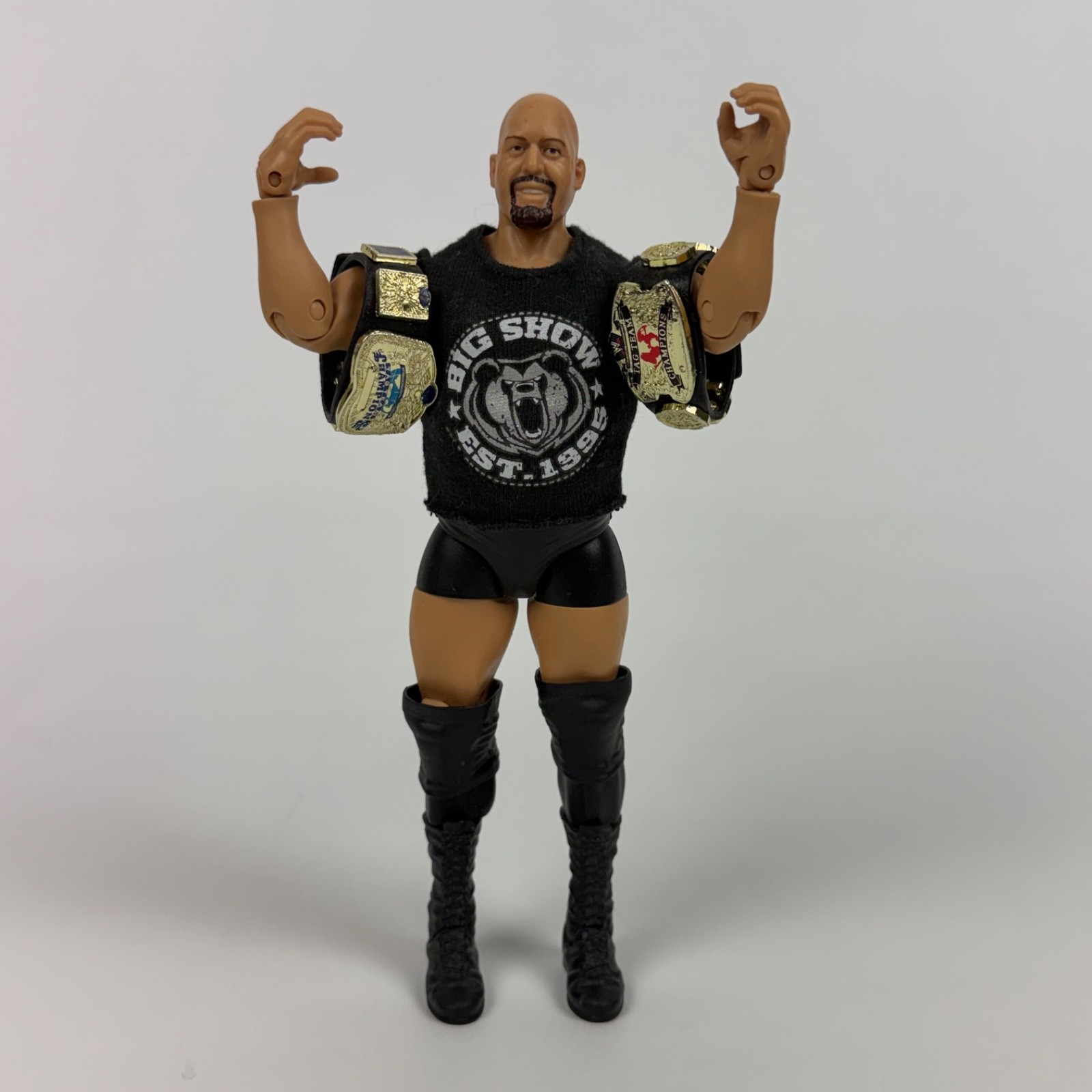 WWE Mattel Elite Series 10 Big Show Action Figure Shirt Raw SmackDown Tag Belts