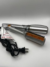 TESTED Instyler Rotating Hot Iron Silver Orange Model IS 1001