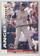 2002 Leaf Press Proof Red Darin Erstad #53 0q3
