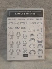 Stampin' Up FAMILY  FRIENDS 148698 Polymer 40 Pc Stamp Set