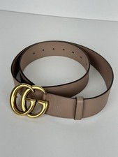 Gucci GG Marmont Leather Belt in Dusty Pink Size 90 36