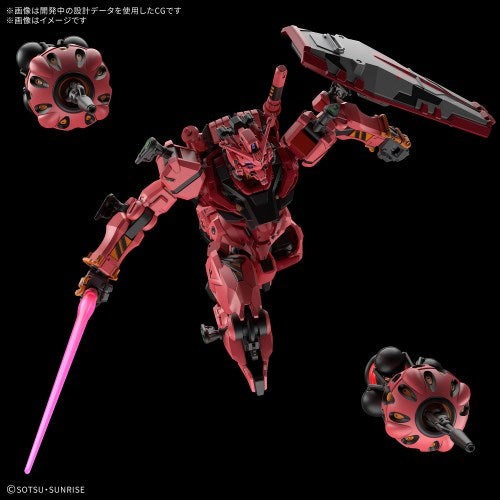 BANDAI HG Mobile Suit Gundam GQuuuuuuX Red Gundam 1/144 Model Kit
