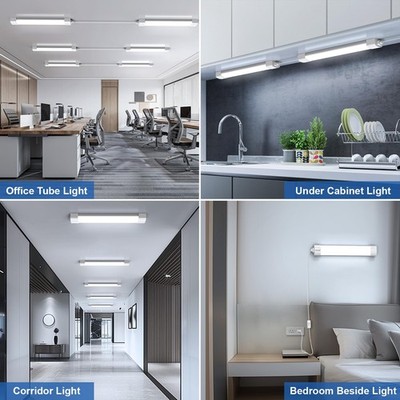 LED Ceiling Light with Plug 5000k LED Tube Lights with Plug 16W