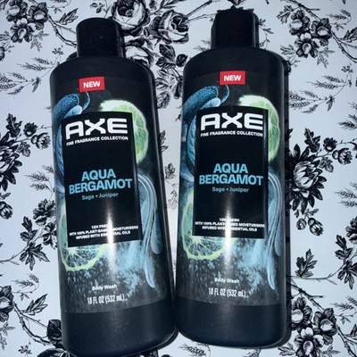 2 Axe Fine Fragrance Collection Men Bodywash Aqua Bergamot