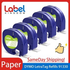 91330 Refills White Paper Label Tape Dymo Letratag Refills for LT-100H 100T Plus
