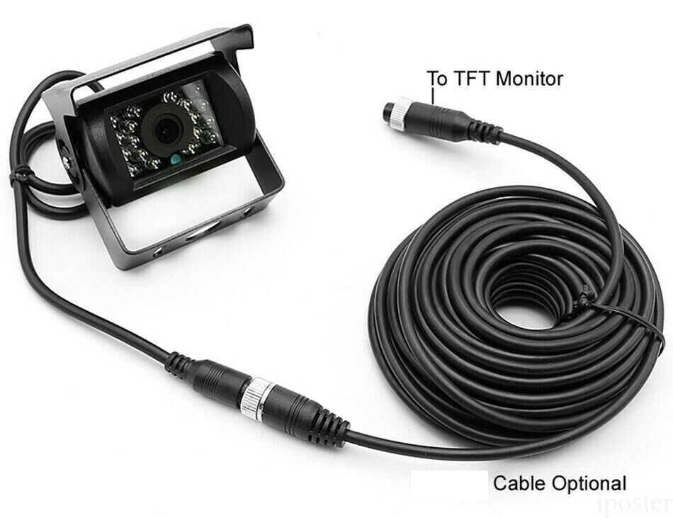 Rear View System 7 inch Car Monitor Backup Camera 4PIN Heavy Duty 12-24v Caravan