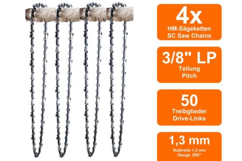 4 cadenas de sierra aptas para Stihl MS231 | 35cm 3/8LP 50TG 1,3mm - Imagen 1 de 3