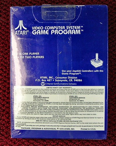 Atari 2600 - SPACE INVADERS , Sealed in Plastic, 1980 MINT - Picture 3 of 9