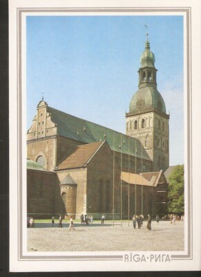 USSR Soviet Latvia RIGA Rigas Doms Cathedral in 13th century photo by Polyakova