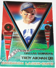 1998 Pacific Aurora Gridiron Laser Cuts Troy Aikman