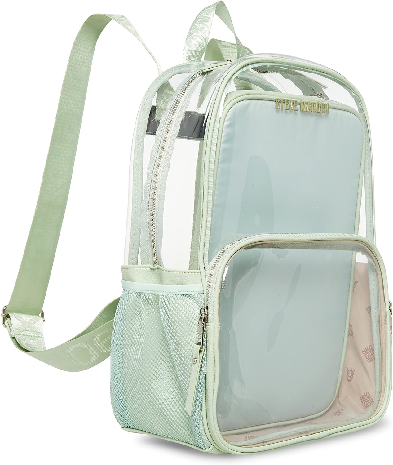 Steve Madden Women's Clear Backpack with Tech Pouch, Beige, One Size eBay