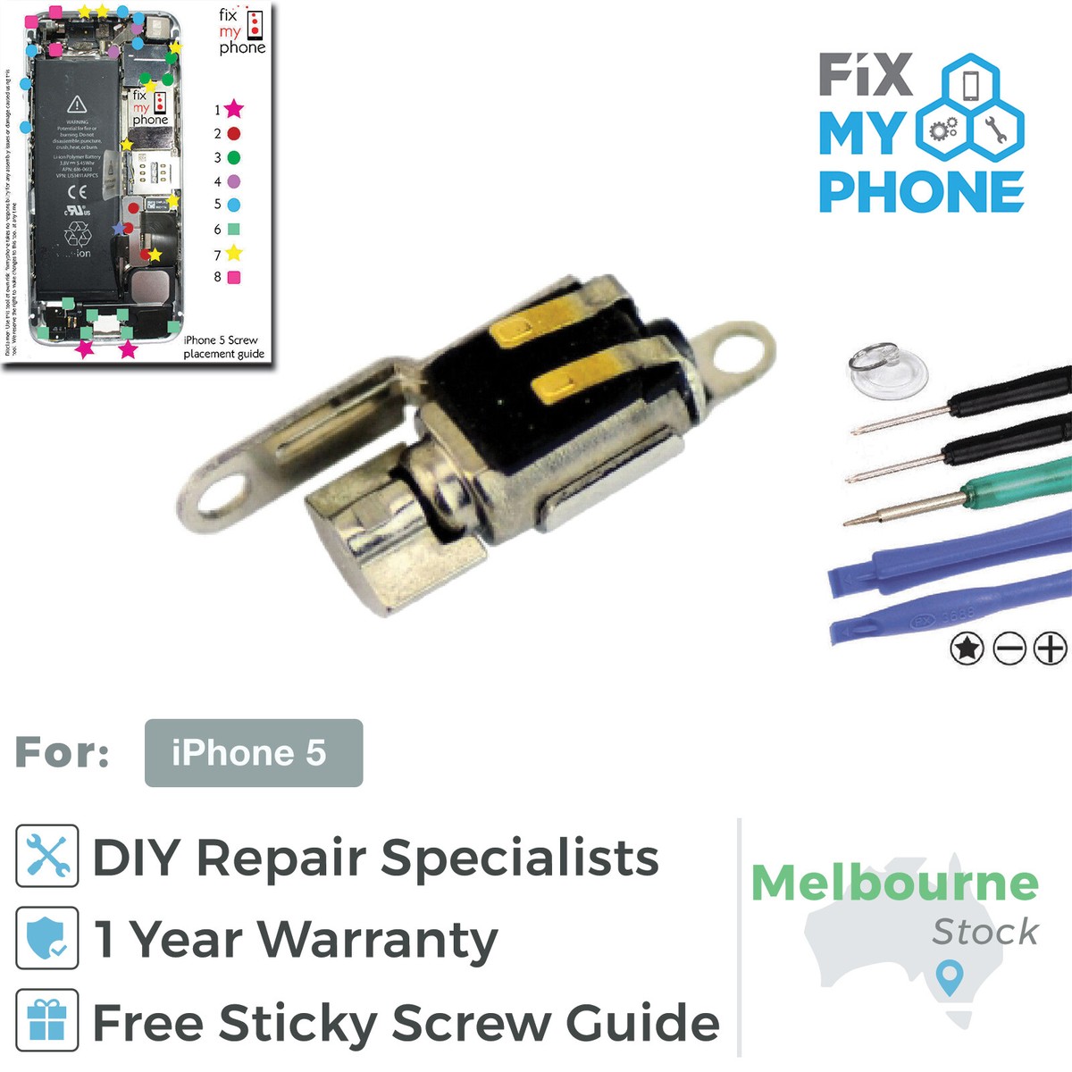 Vibration Motor Vibrator Silent Vibrate OEM Replacement Part for iPhone 5 | eBay Australia Vibration Motor Vibrator Silent Vibrate OEM Replacement Part for iPhone 5 | eBay Australia