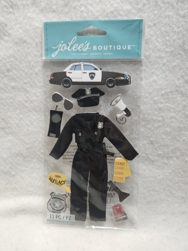 Jolee's Dimensional Stickers NEW IN PACKAGE-- Police 11 Pcs FREE SHIPPING