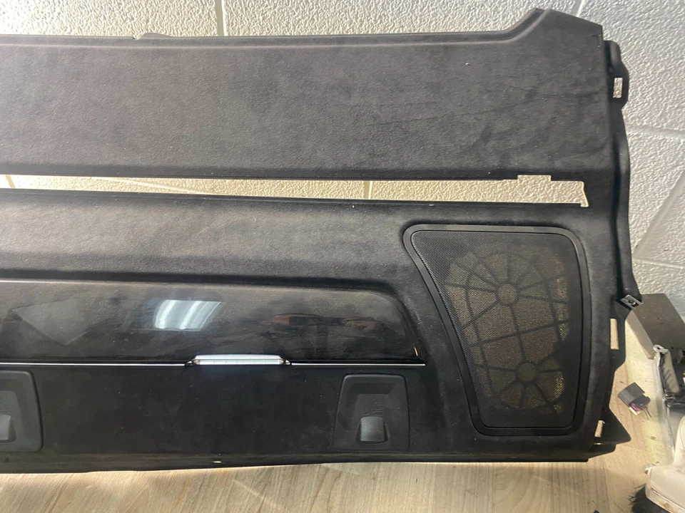 BMW 750LI F01 F02 OEM 09-15 PANEL TRASERO CUBIERTA DE ESTANTE NEGRO Foto 4 de 4