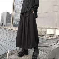 Japanese women simple style loose wide-leg pants casual High waisted Trousers