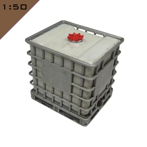 IBC Tank 1000l Container 1:32, 1:43, 1;50, 1:76, 1:148 Scale O, OO N gauge model - Picture 20 of 41