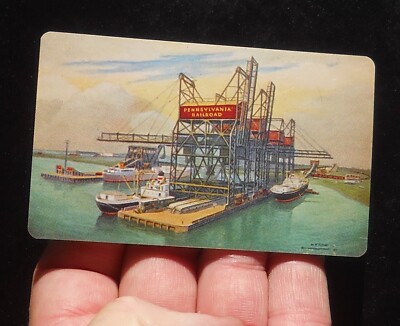 1957 PRR Pennsylvania Railroad Bulk Loading Piers 122 & 124 Ship Philadelphia PA