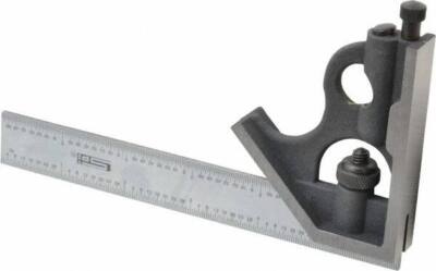 SPI 2 Piece, 6'' Combination Square Set 1/32 & 1/64'' (English/Metric) Graduati...