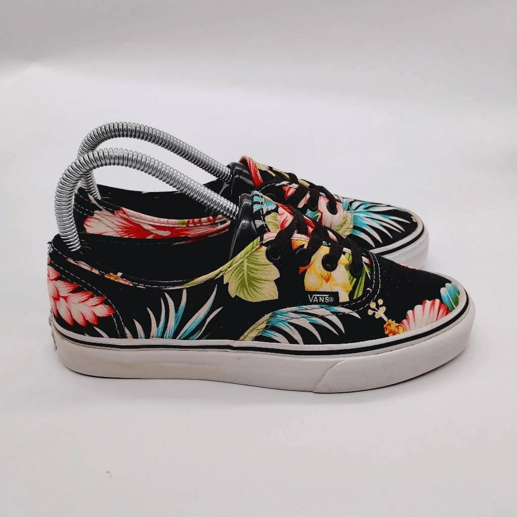 Sneakers da skateboard Vans autentiche a tema tropicale da donna taglia 6 5 multicolore