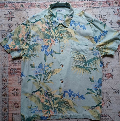 Tommy Bahama Hawaiian Shirt Mens Large 