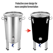 Fermentation Tank For Home Brewing Stainless Steel Conical Fermenter 8 Gallon