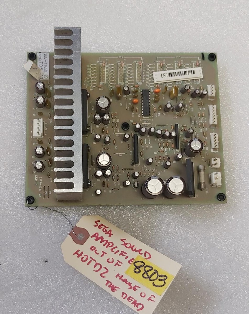 SEGA Arcade Game HOUSE OF THE DEAD 2 SOUND AMP Board #838
