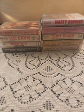 Lot Of 9 Country Music Cassette Tapes Vintage All In Original Case