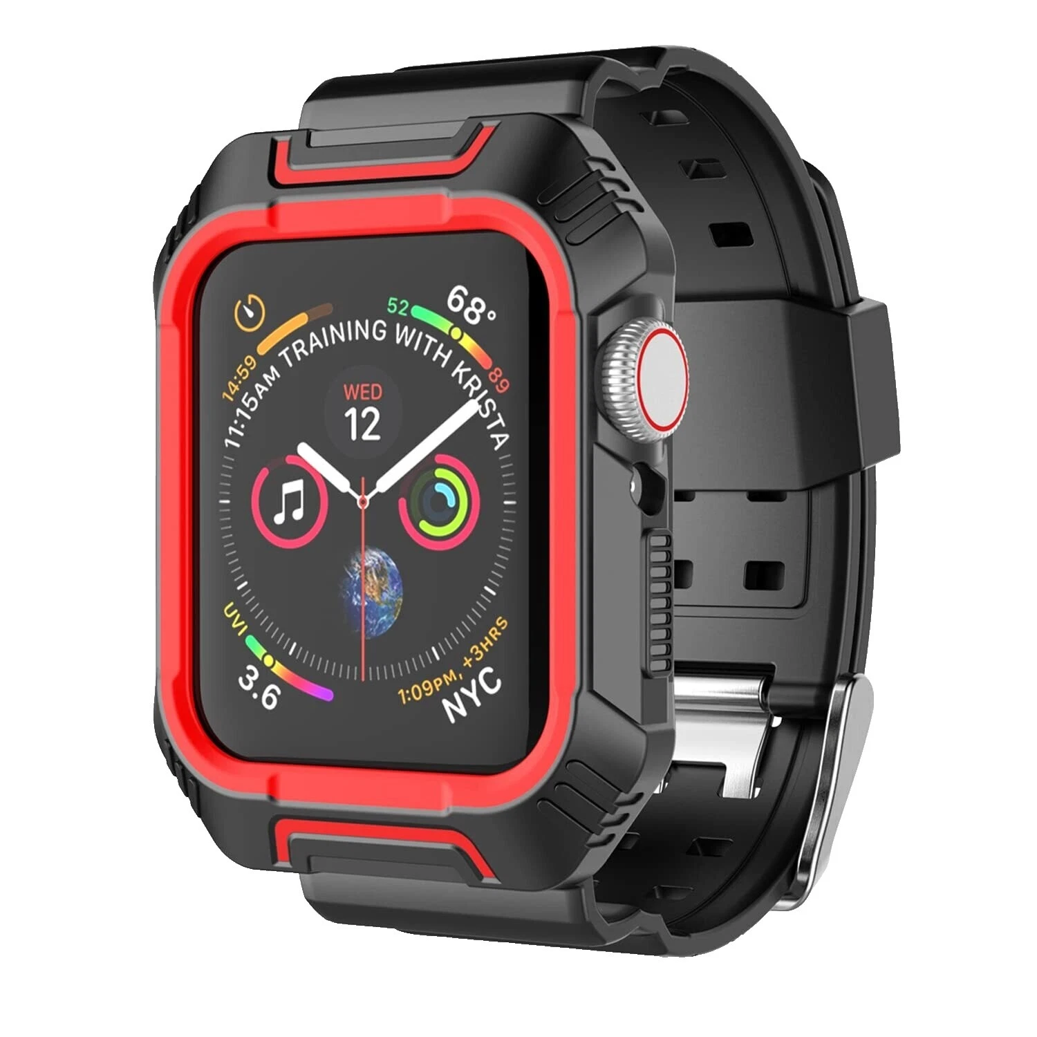 Reloj Pulsera Negro de Aluminio Apple Bandas