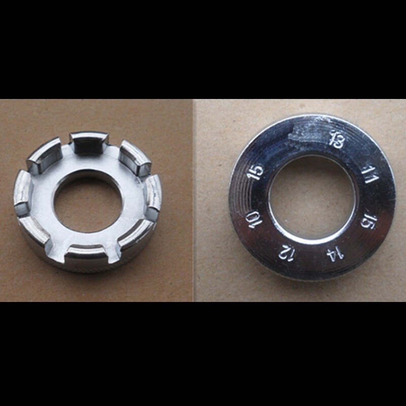 X AUTOHAUX Fahrrad-Speichenschlüssel 8-Loch – 2er Set Aus Metall Für Felgen-Reparatur, Silber