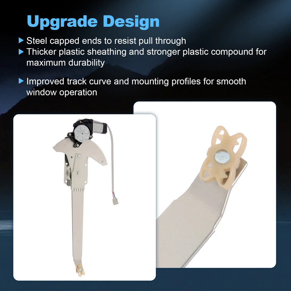 Regulador de ventana lateral del pasajero delantero con motor para Ford F150 F250 F350 1980-1996 Foto 4 de 4