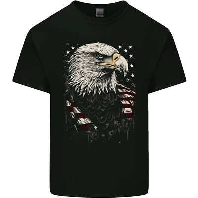 T-Shirt American Eagle mit USA-Flagge Kinder
