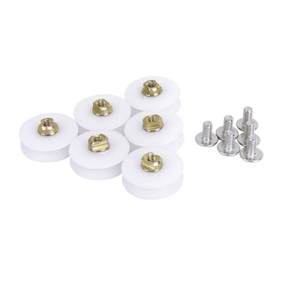 6pcs Roller Nützlich Praktische Bad Tür Roller Ersatz Dusche Tür Roller