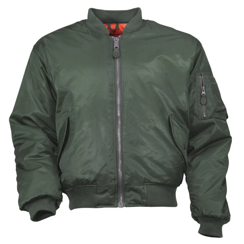 BLOUSON MA1 BOMBERS MILITAIRE PAINTBALL AIRSOFT ARMEE OPEX PARA - Photo 4/4