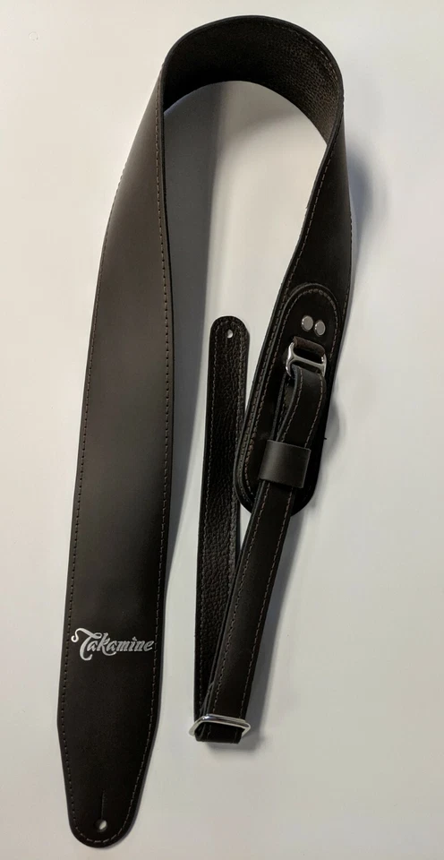 Bajo de guitarra TAKAMINE * cuero* correa marrón Foto 2 de 2