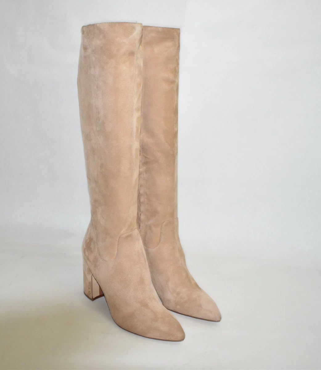 New Sam Edelman Hai Knee High Boot Camel Tan Suede Size 11