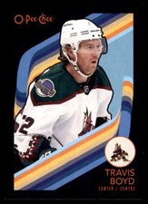 2023-24 OPC O-PEE-CHEE RETRO BLACK BORDER TRAVIS BOYD 007/100 ARIZONA COYOTES